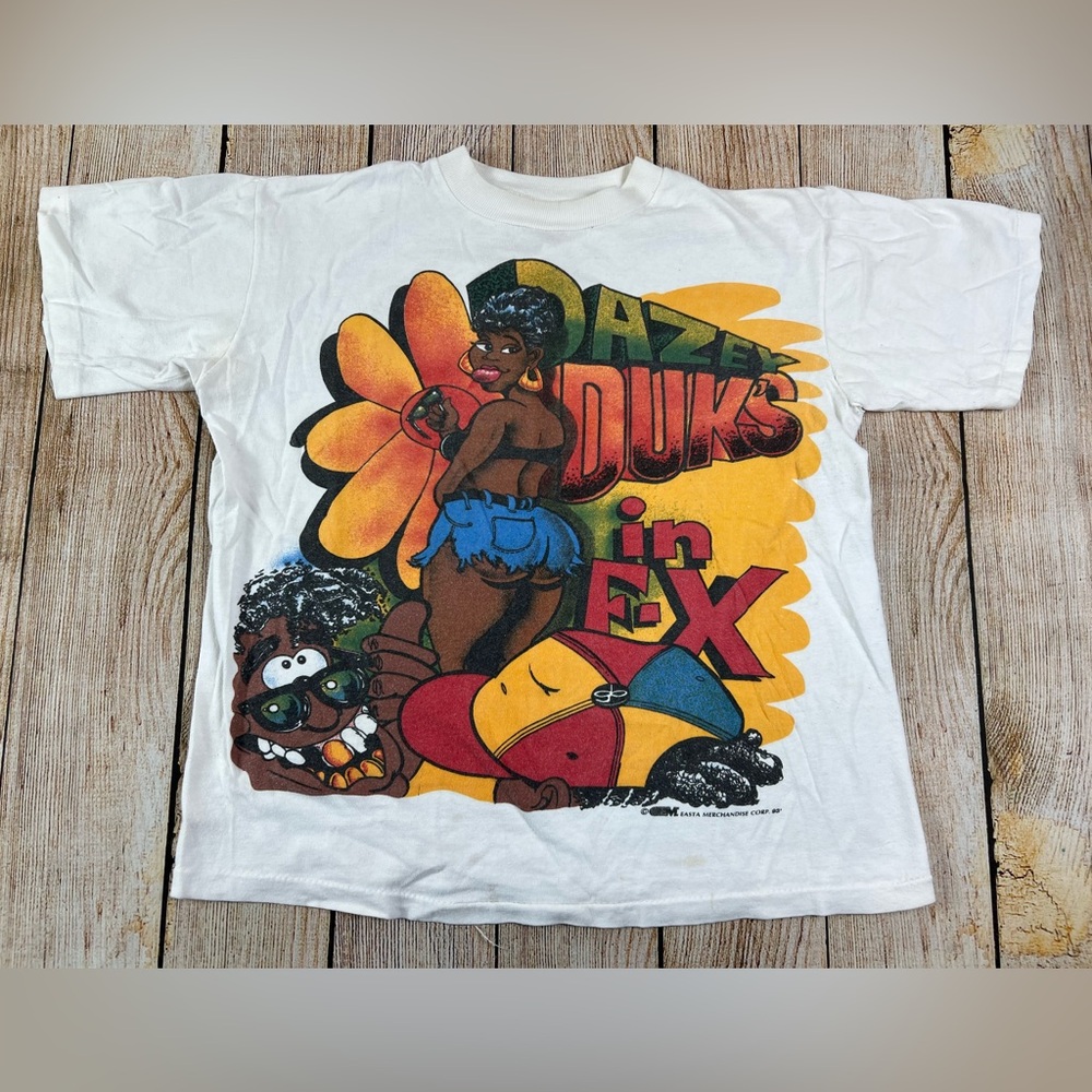 Vintage 1993 Rare Dazey Duk's In F-X Duice Rap Hip Hop Booty T Shirt Medium